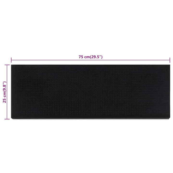 Trappstegsmattor 10 St 25X75 Cm Gummi