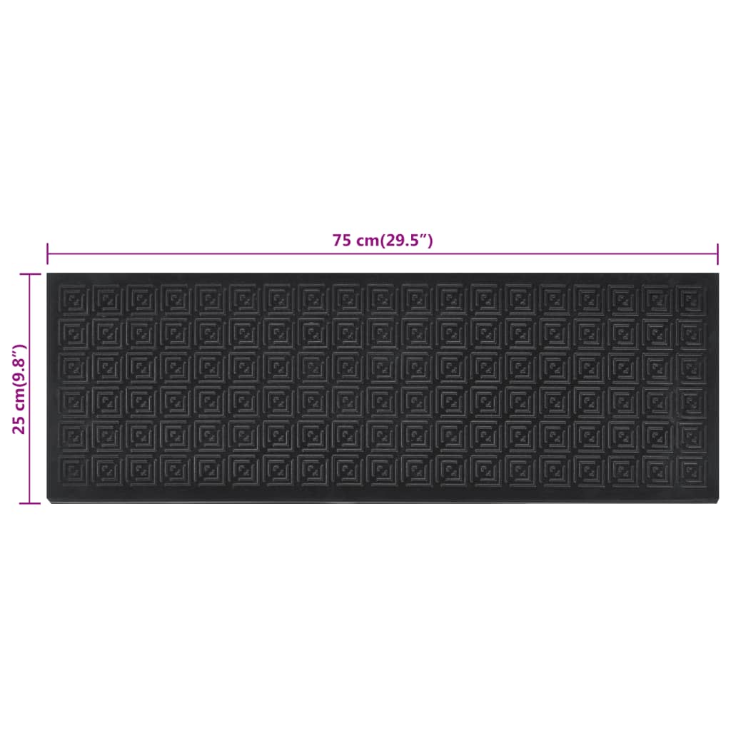 Trappstegsmattor 10 St 25X75 Cm Gummi
