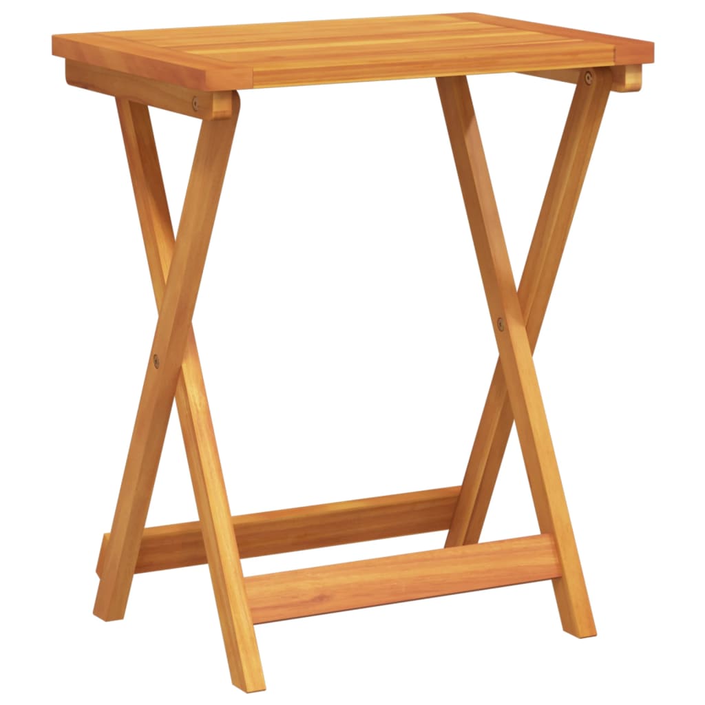 Hopfällbart Trädgårdsbord 50X36X60 Cm Massivt Akaciaträ