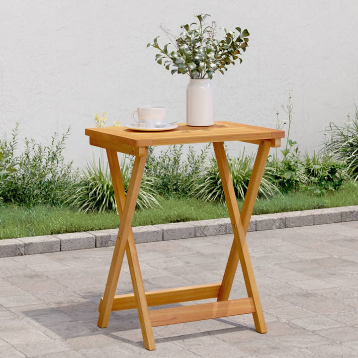 Hopfällbart Trädgårdsbord 50X36X60 Cm Massivt Akaciaträ