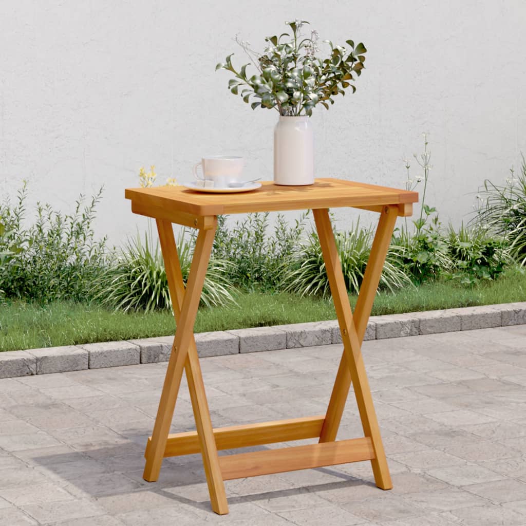 Hopfällbart Trädgårdsbord 50X36X60 Cm Massivt Akaciaträ