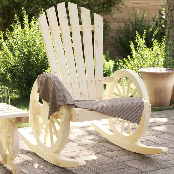 Gungstol Adirondack Massivt Granträ