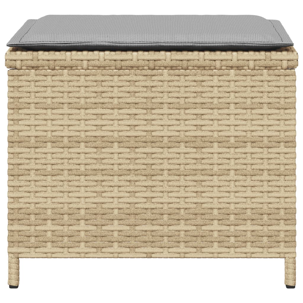 Trädgårdspallar M. Dynor 4 St Mix Beige 41X41X36Cm Konstrotting