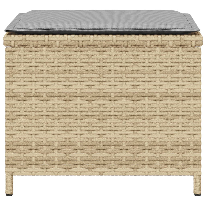 Trädgårdspallar M. Dynor 4 St Mix Beige 41X41X36Cm Konstrotting