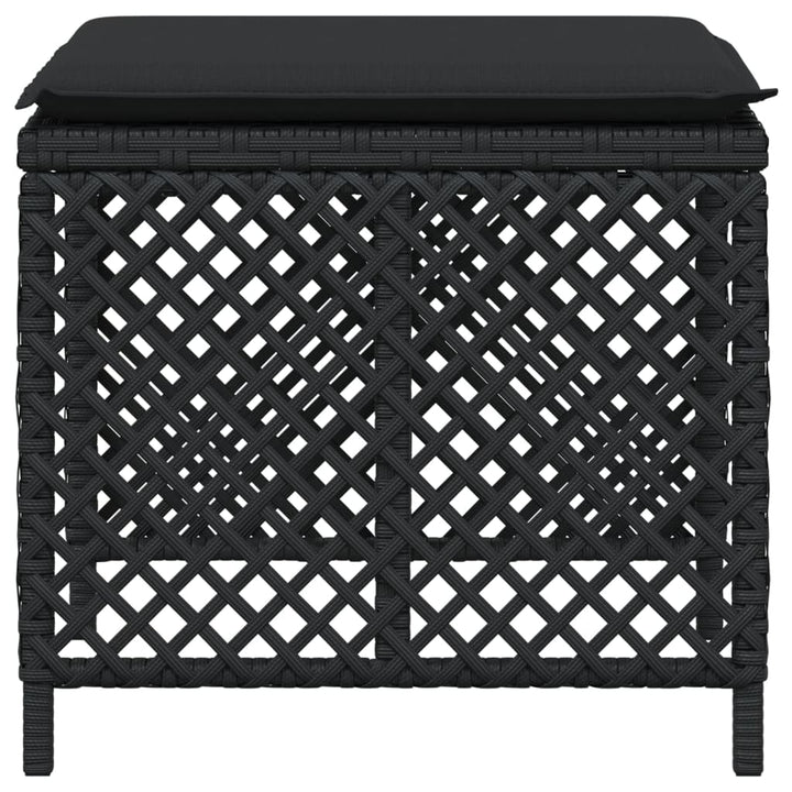 Trädgårdspallar Med Dynor 4 St 41X41X36 Cm Konstrotting