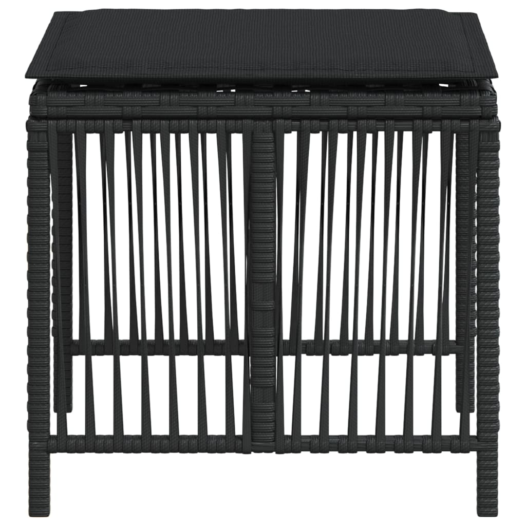 Trädgårdspallar Med Dynor 4 St 41X41X36 Cm Konstrotting