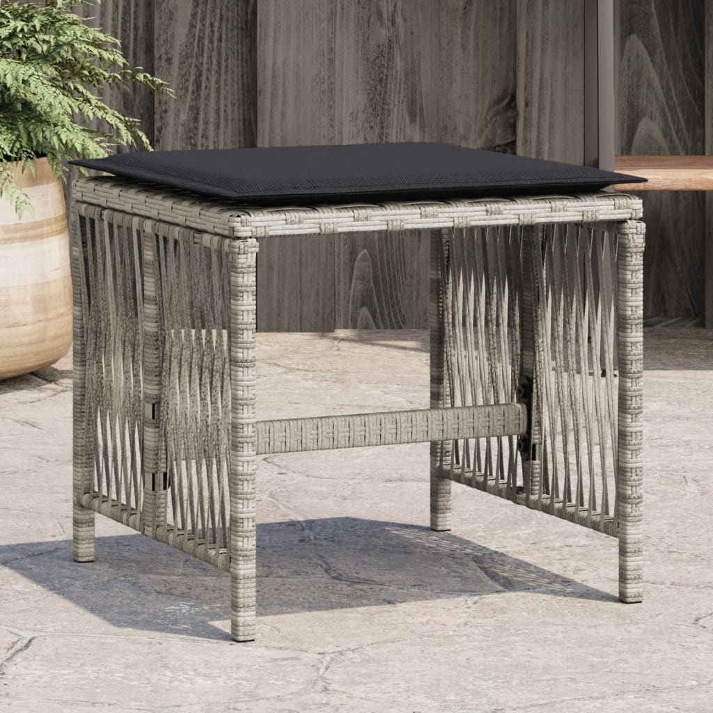Trädgårdspallar Med Dynor 4 St 41X41X36 Cm Konstrotting