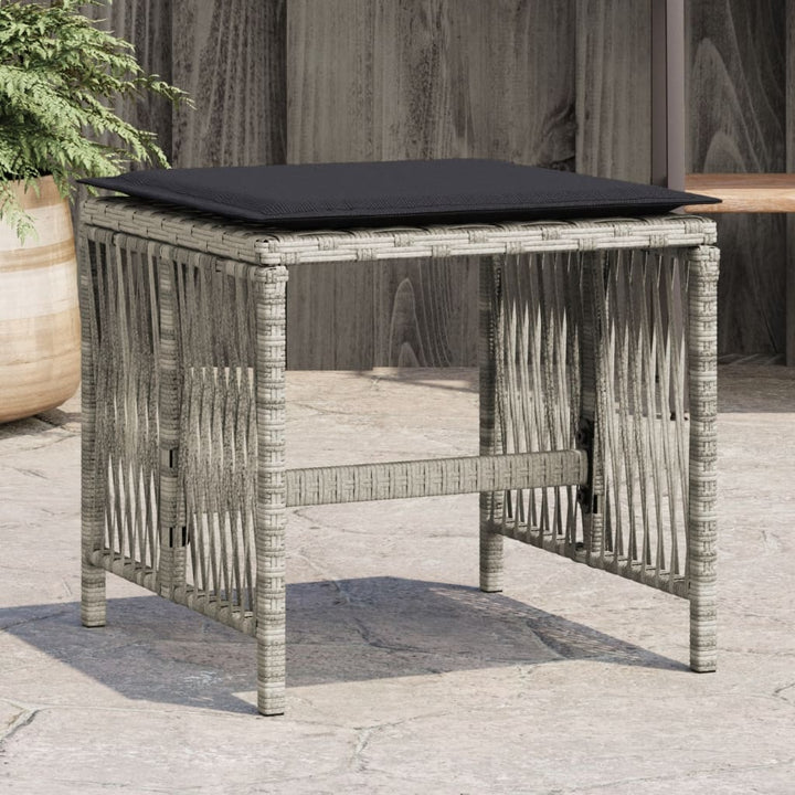 Trädgårdspallar Med Dynor 4 St 41X41X36 Cm Konstrotting