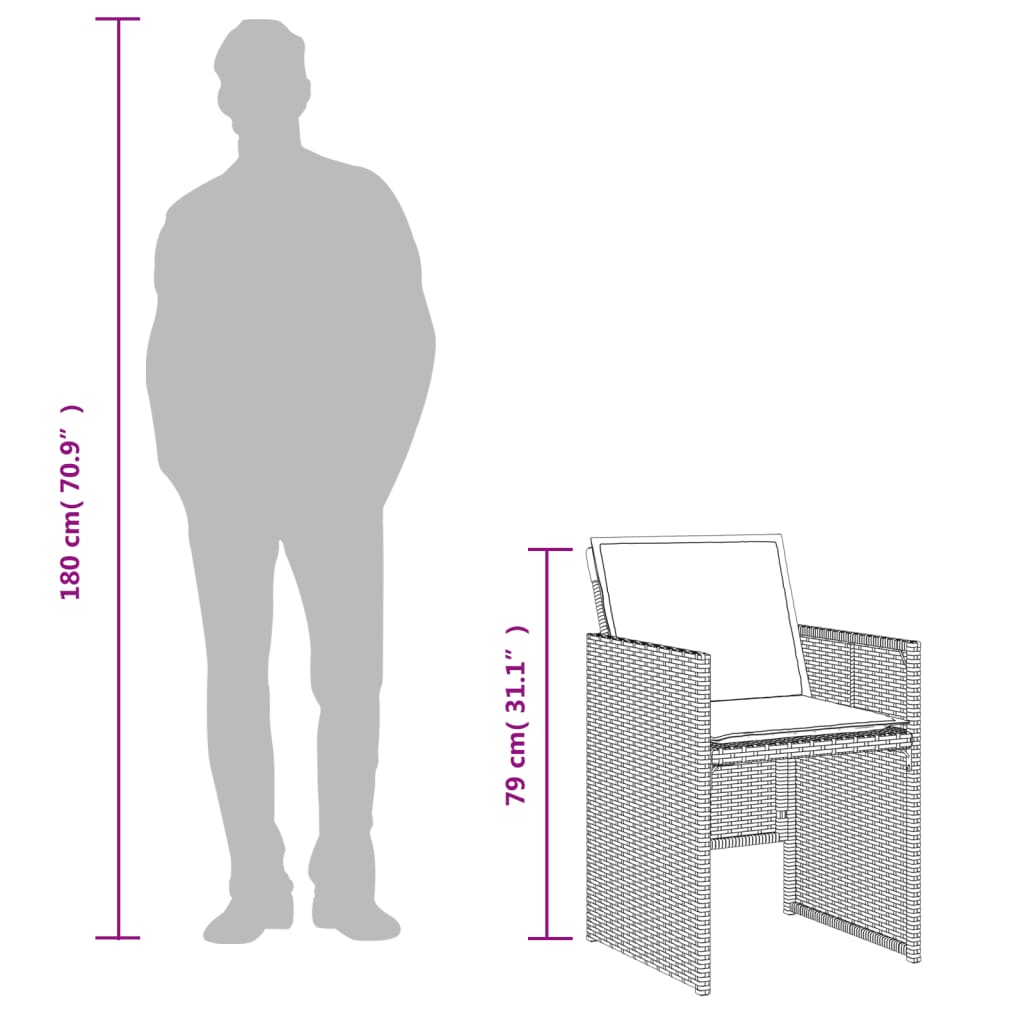 Bistrogrupp Med Dynor 3 Delar Beige Konstrotting