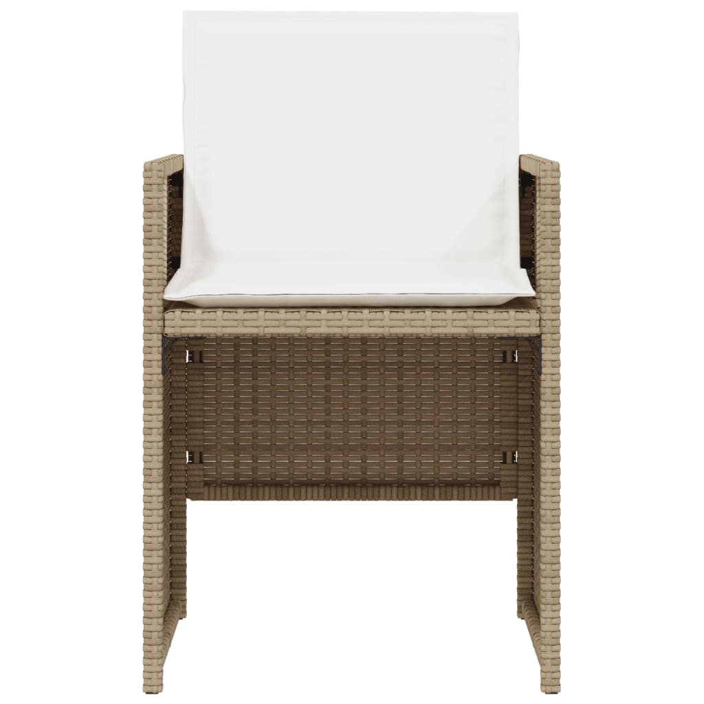 Bistrogrupp Med Dynor 3 Delar Beige Konstrotting