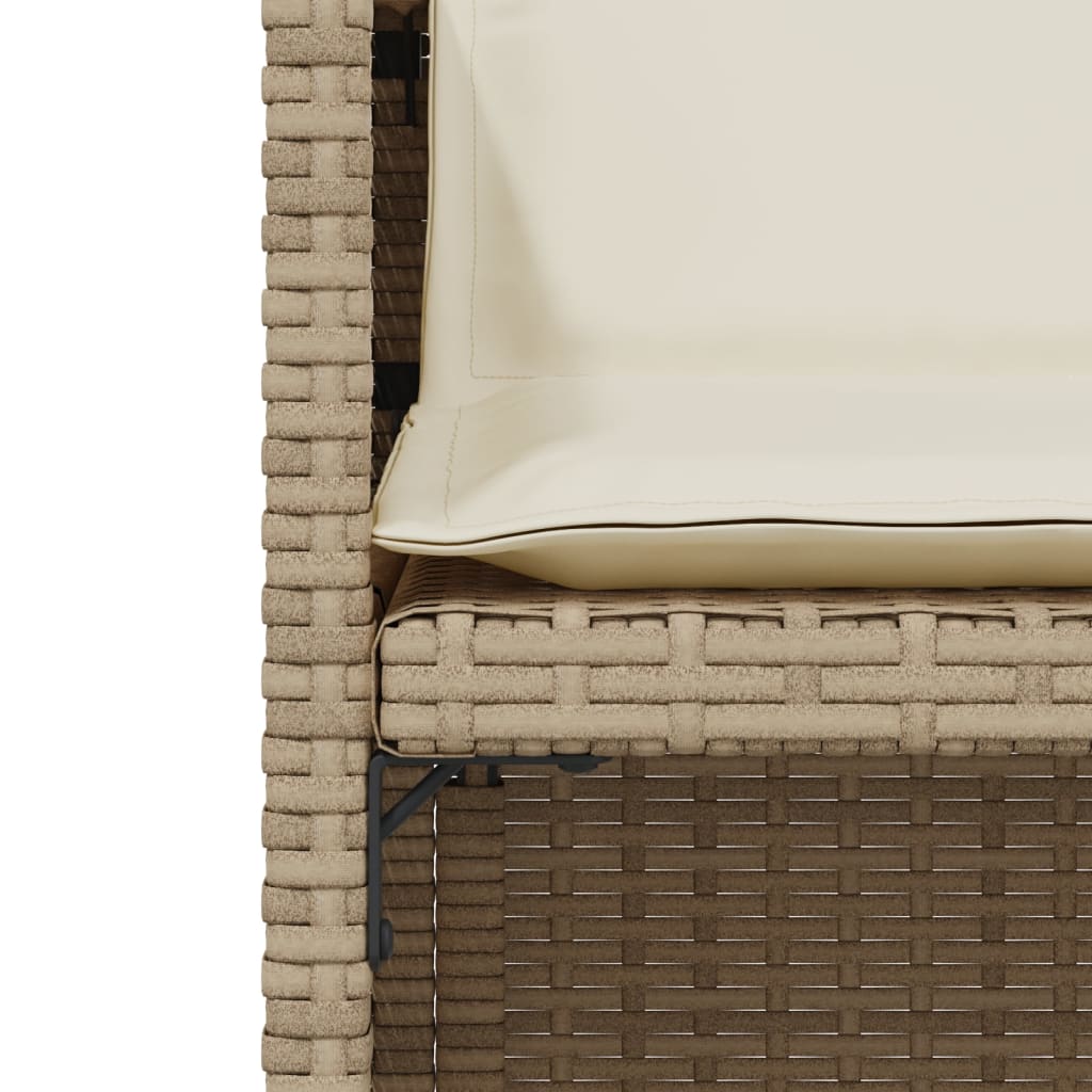 Bistrogrupp Med Dynor 3 Delar Beige Konstrotting