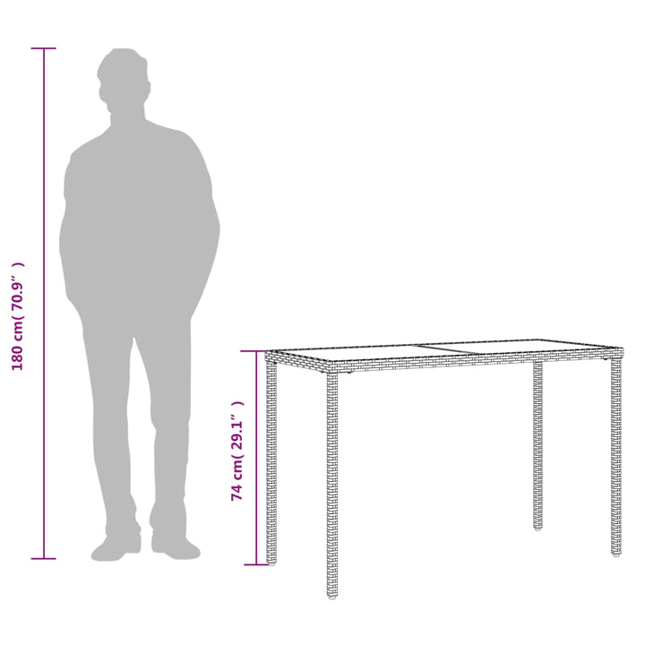 Trädgårdsbord Med Skiva 115X54X74 Cm Konstrotting