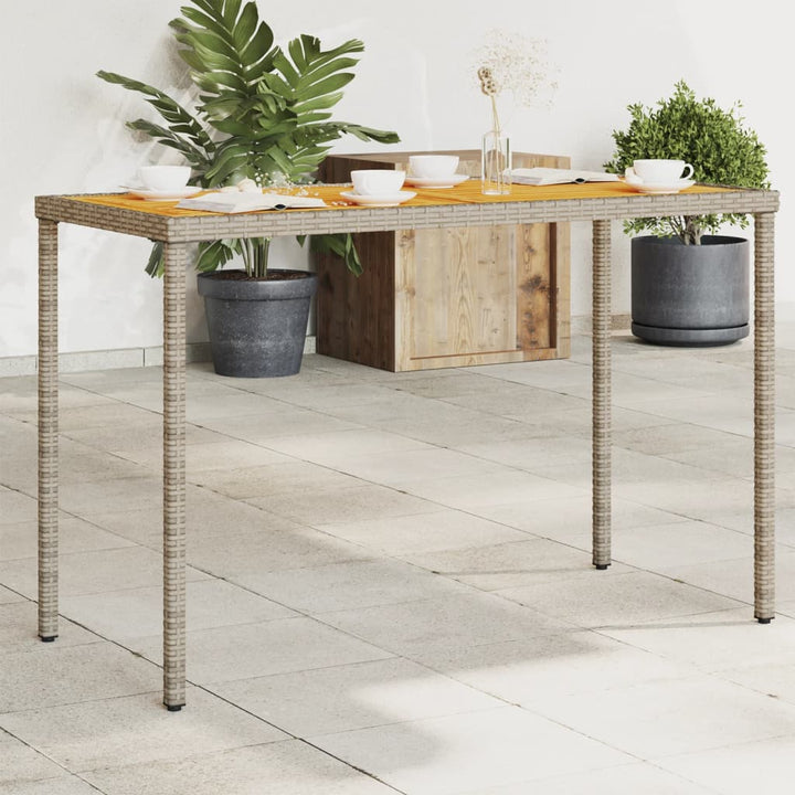 Trädgårdsbord Med Skiva 115X54X74 Cm Konstrotting