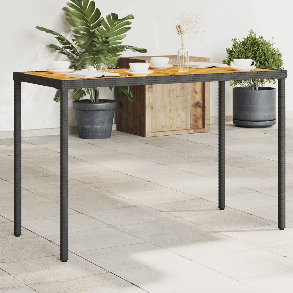 Trädgårdsbord Med Skiva 115X54X74 Cm Konstrotting
