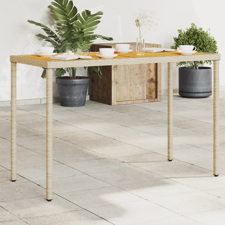 Trädgårdsbord Med Skiva 115X54X74 Cm Konstrotting