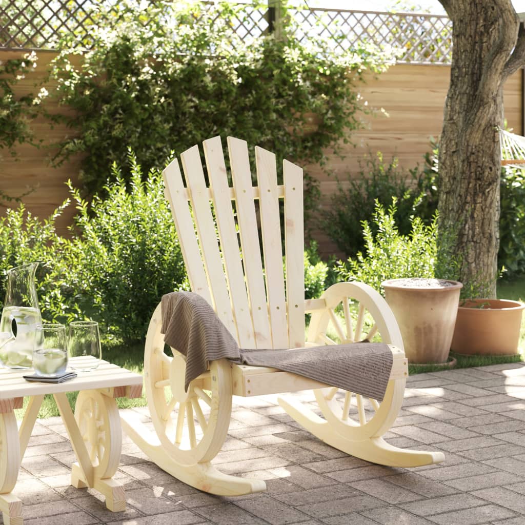 Gungstol Adirondack Massivt Granträ