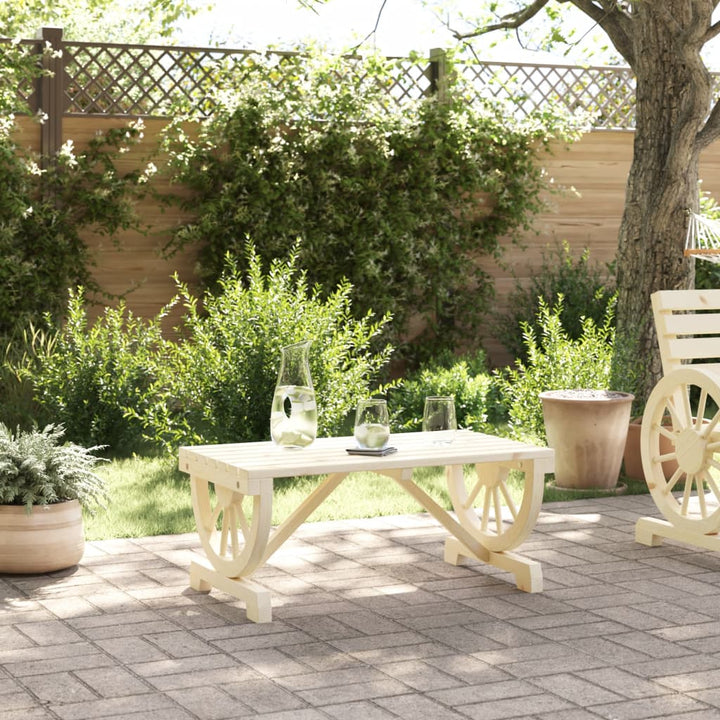 Soffbord För Trädgården 90X50X40 Cm Massiv Furu