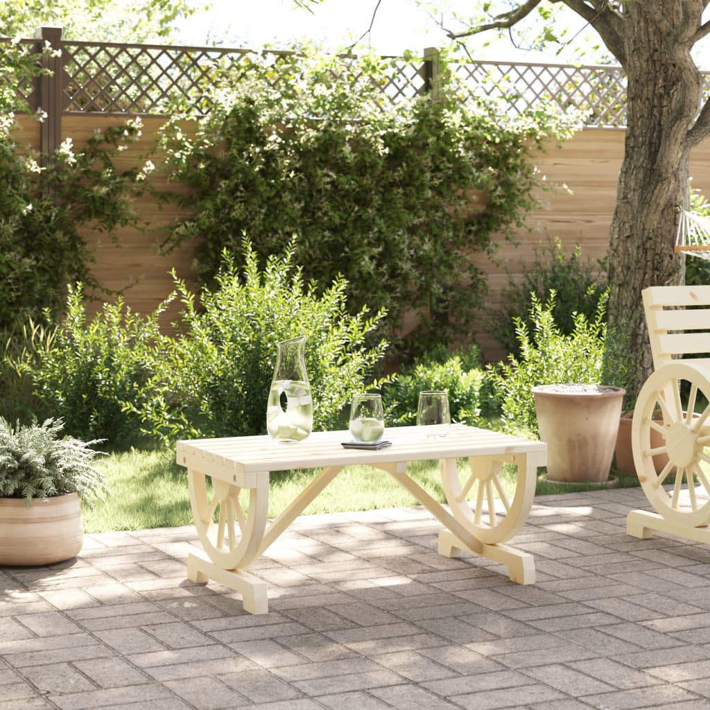 Soffbord För Trädgården 90X50X40 Cm Massiv Furu