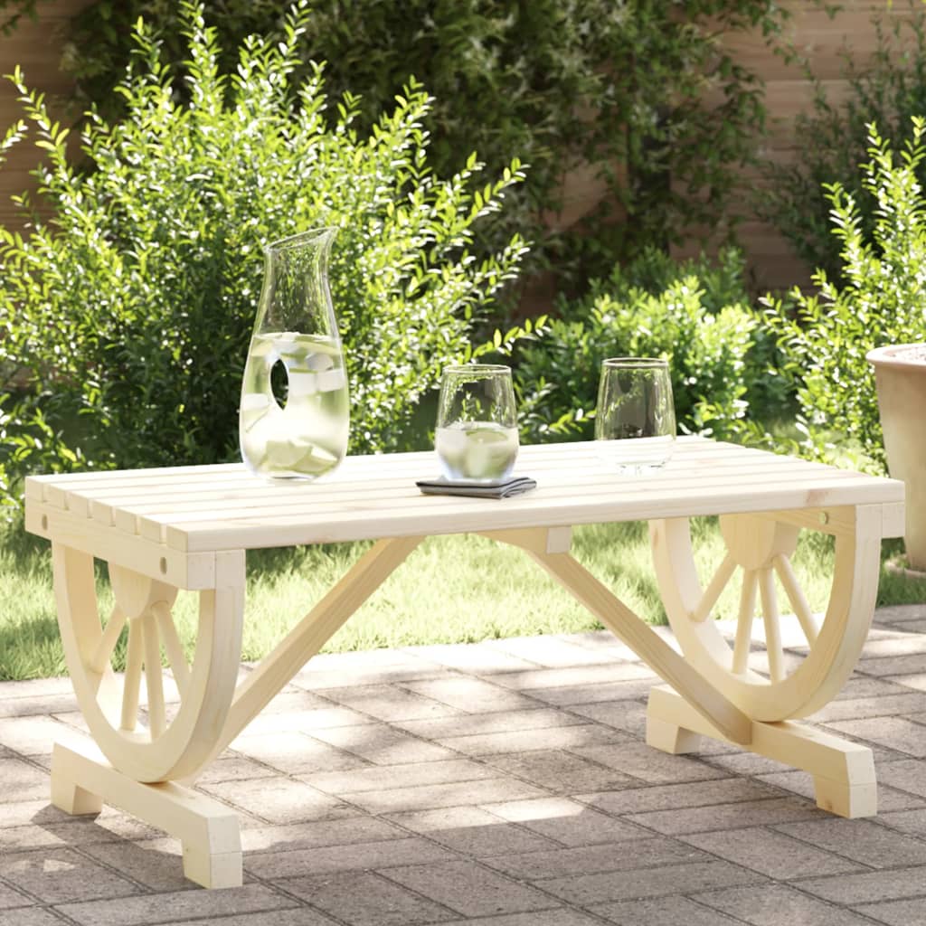 Soffbord För Trädgården 90X50X40 Cm Massiv Furu