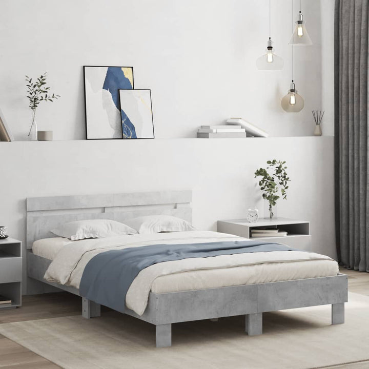 Sängram Med Huvudgavel Och Leds Sonoma-Ek