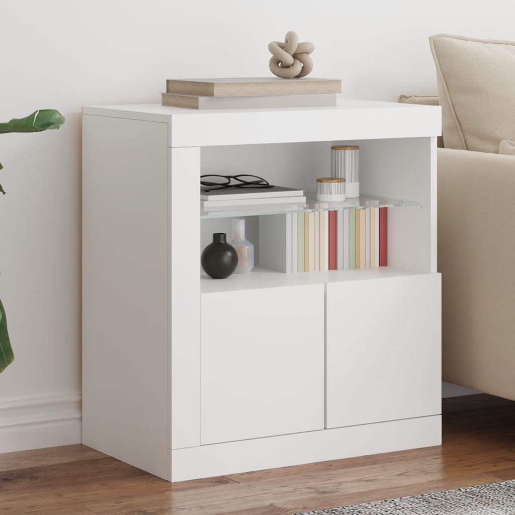Skänk Med Led-Belysning Sonoma-Ek 60,5X37X67 Cm