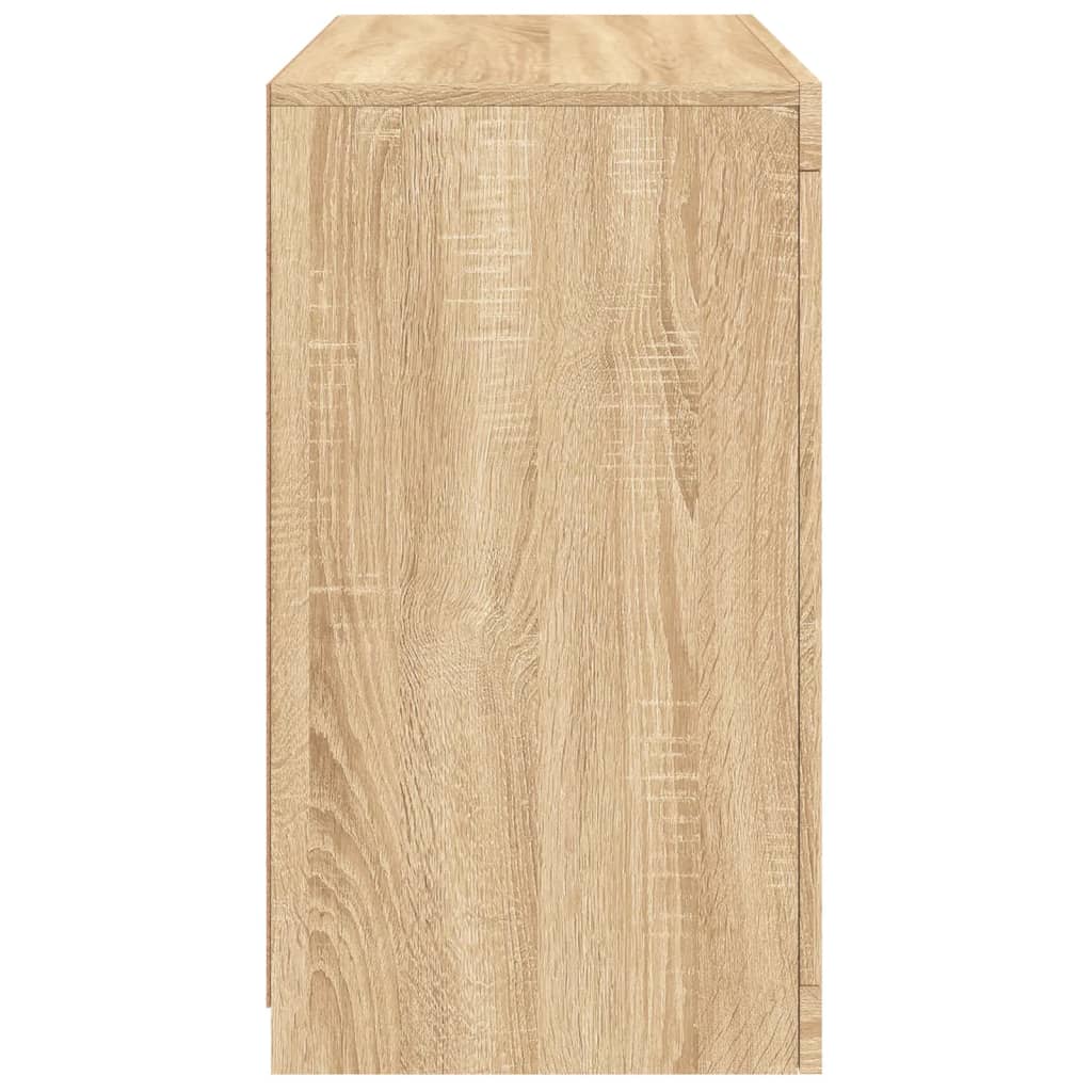 Skänk Med Led-Belysning Sonoma-Ek 60,5X37X67 Cm