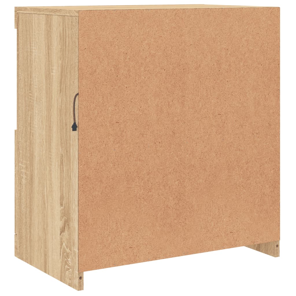 Skänk Med Led-Belysning Sonoma-Ek 60,5X37X67 Cm