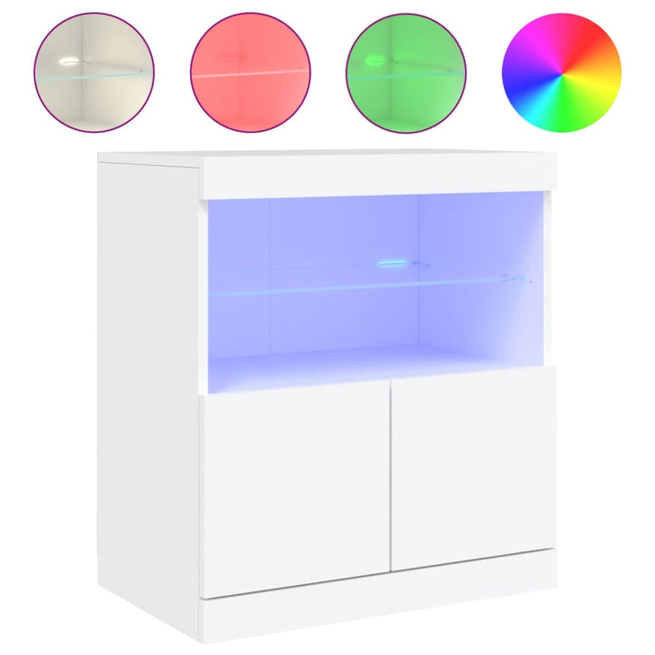 Skänk Med Led-Belysning 60X37X67 Cm