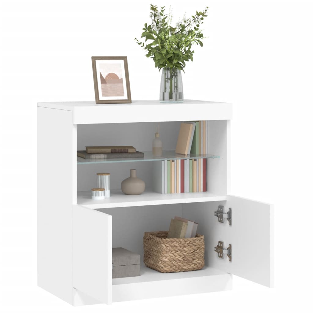 Skänk Med Led-Belysning 60X37X67 Cm