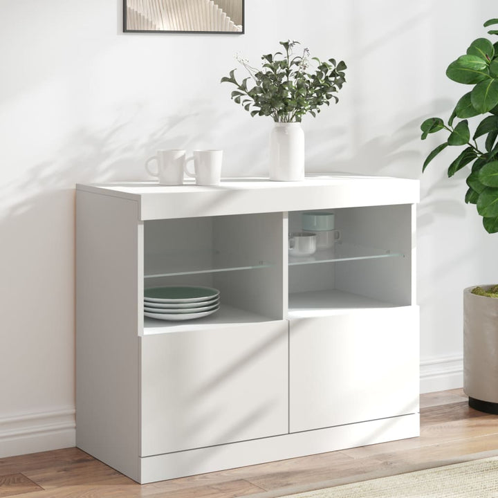Skänk Med Led-Belysning 81X37X67 Cm