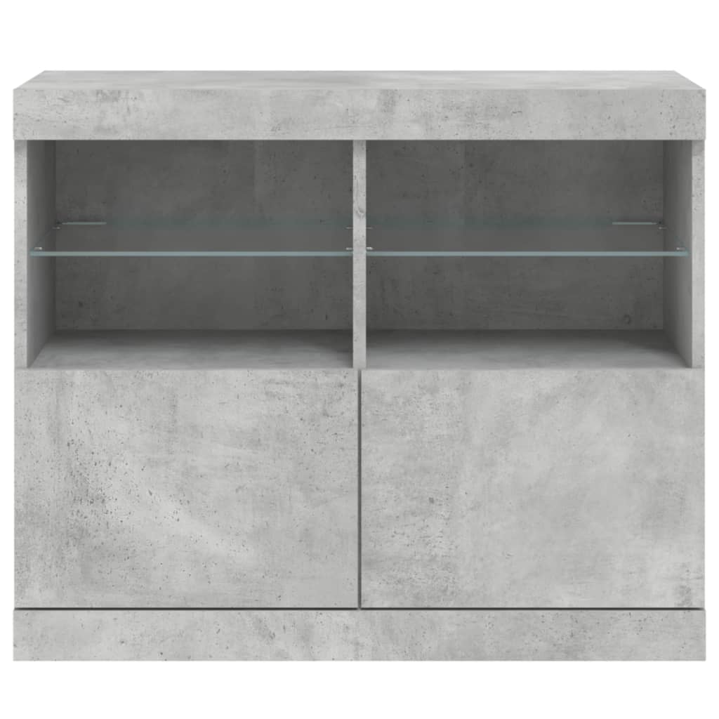 Skänk Med Led-Belysning 81X37X67 Cm