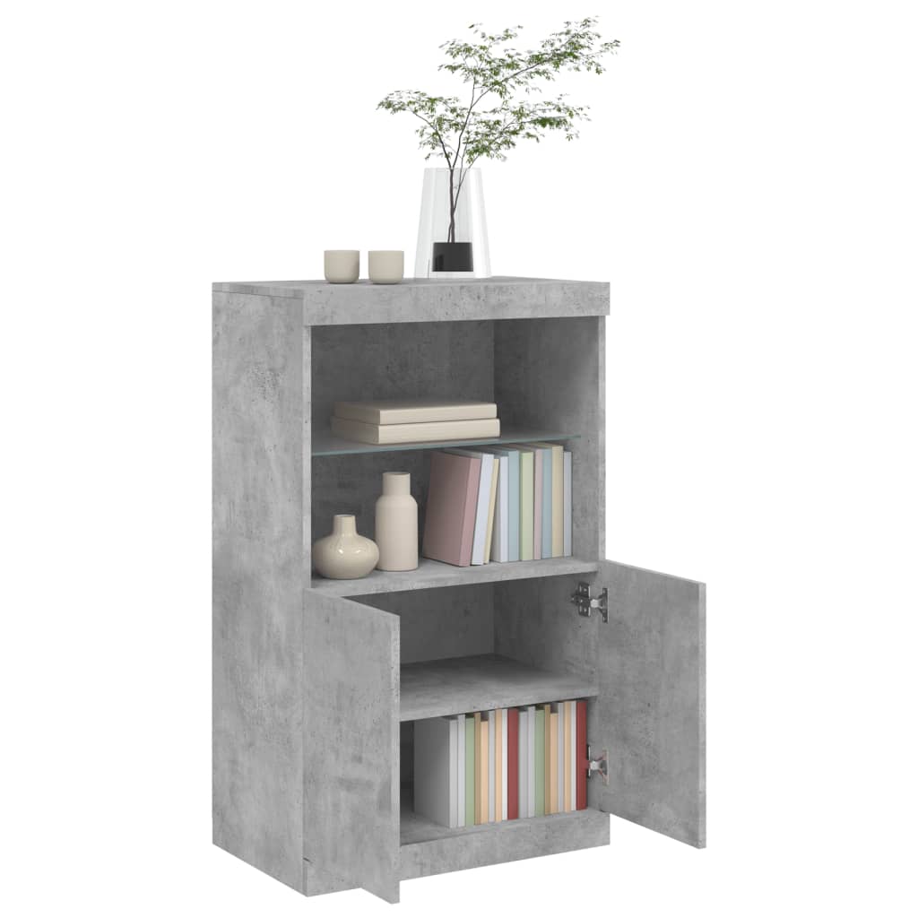 Skänk Med Led-Belysning 60,5X37X100 Cm