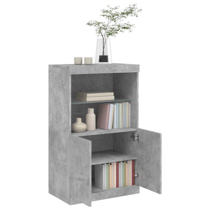 Skänk Med Led-Belysning 60,5X37X100 Cm