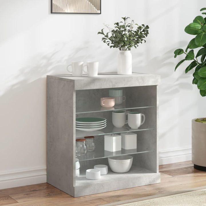 Skänk Med Led-Belysning 60,5X37X67 Cm