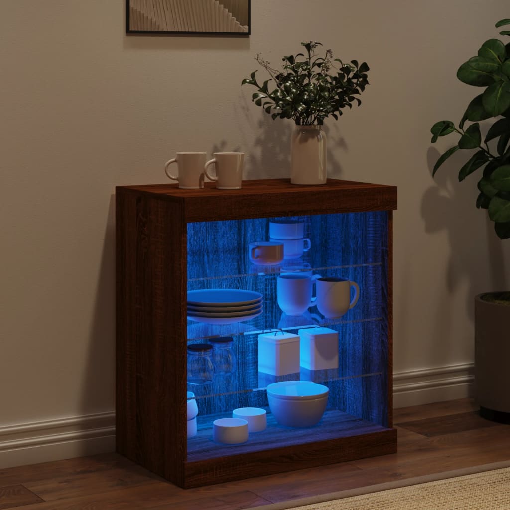 Skänk Med Led-Belysning 60,5X37X67 Cm