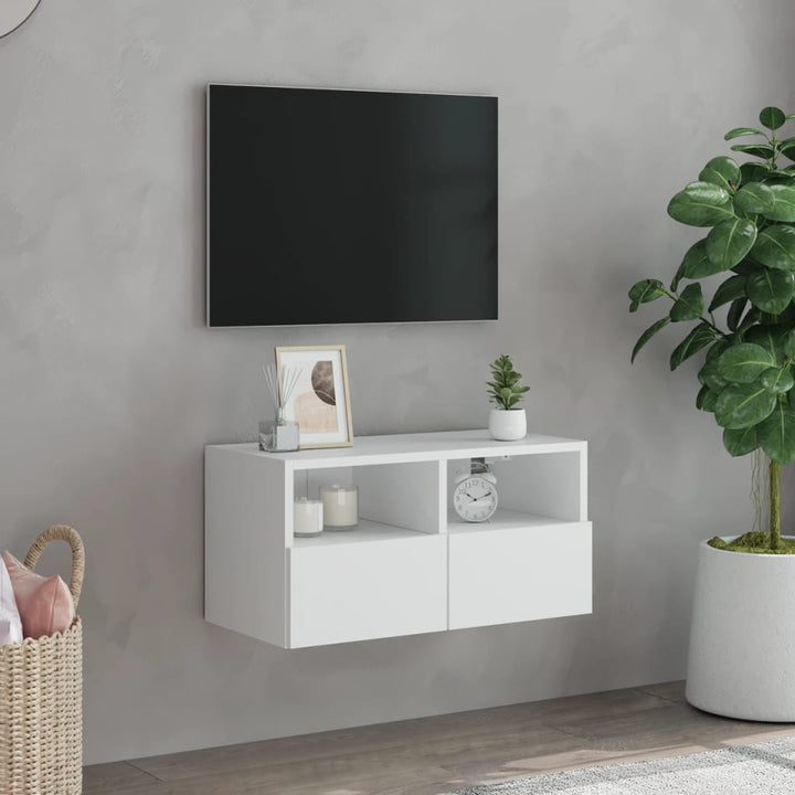 Väggmonterad Tv-Bänk 60X30X30 Cm Konstruerat Trä