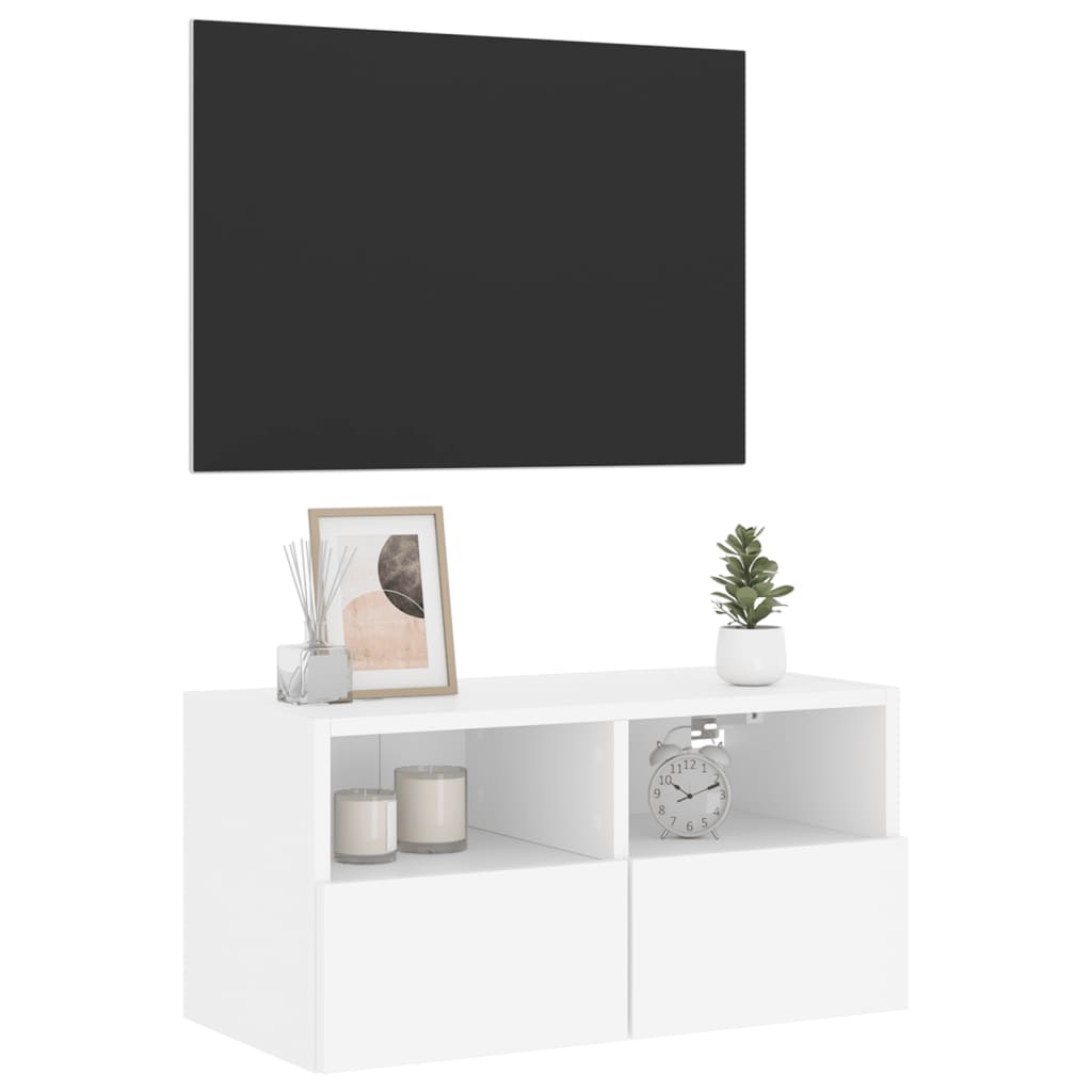 Väggmonterad Tv-Bänk 60X30X30 Cm Konstruerat Trä