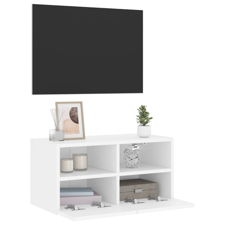 Väggmonterad Tv-Bänk 60X30X30 Cm Konstruerat Trä