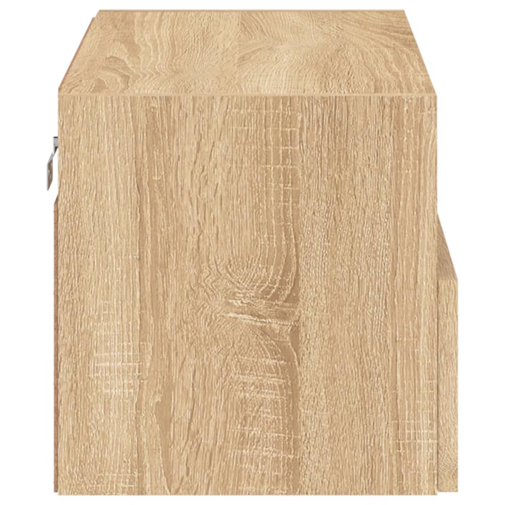 Väggmonterad Tv-Bänk Sonoma-Ek 60X30X30 Cm Konstruerat Trä