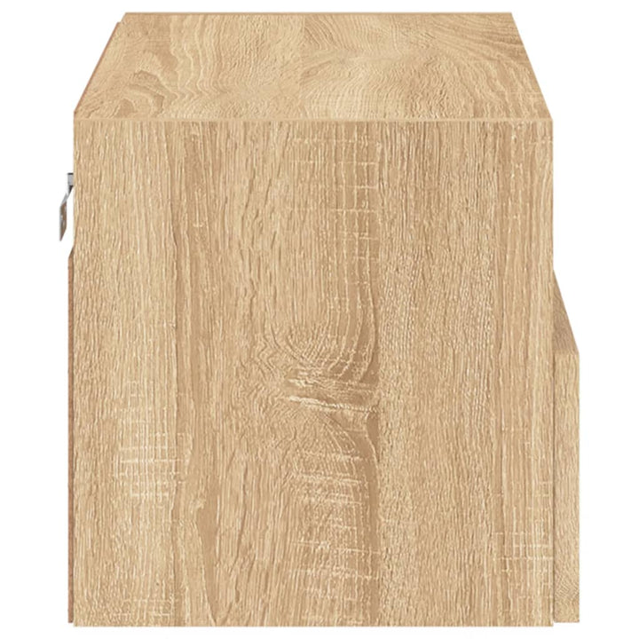 Väggmonterad Tv-Bänk Sonoma-Ek 60X30X30 Cm Konstruerat Trä