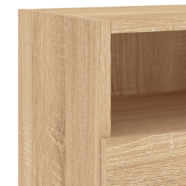Väggmonterad Tv-Bänk Sonoma-Ek 60X30X30 Cm Konstruerat Trä