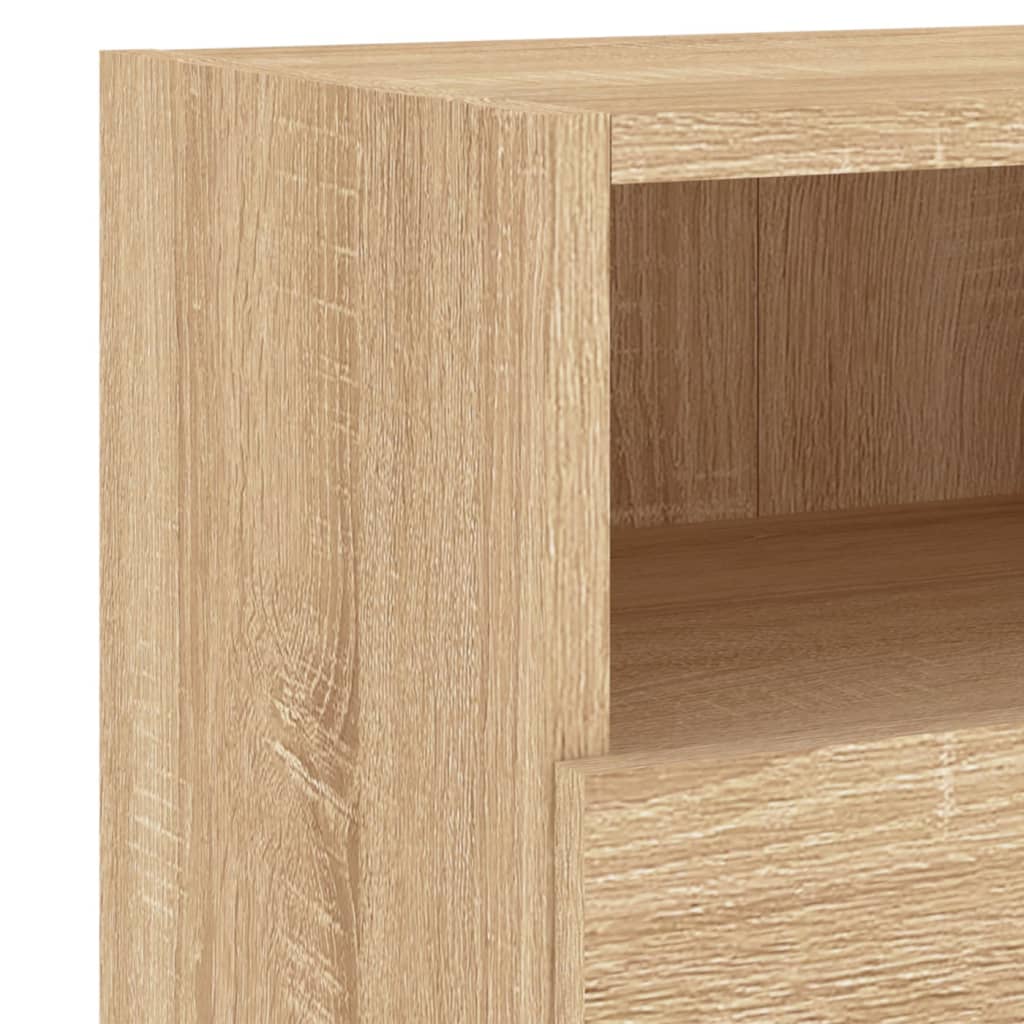 Väggmonterad Tv-Bänk 2 St Sonoma-Ek 60X30X30 Cm Konstruerat Trä