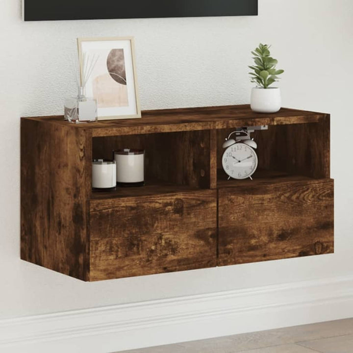 Väggmonterad Tv-Bänk 100X30X30 Cm Konstruerat Trä