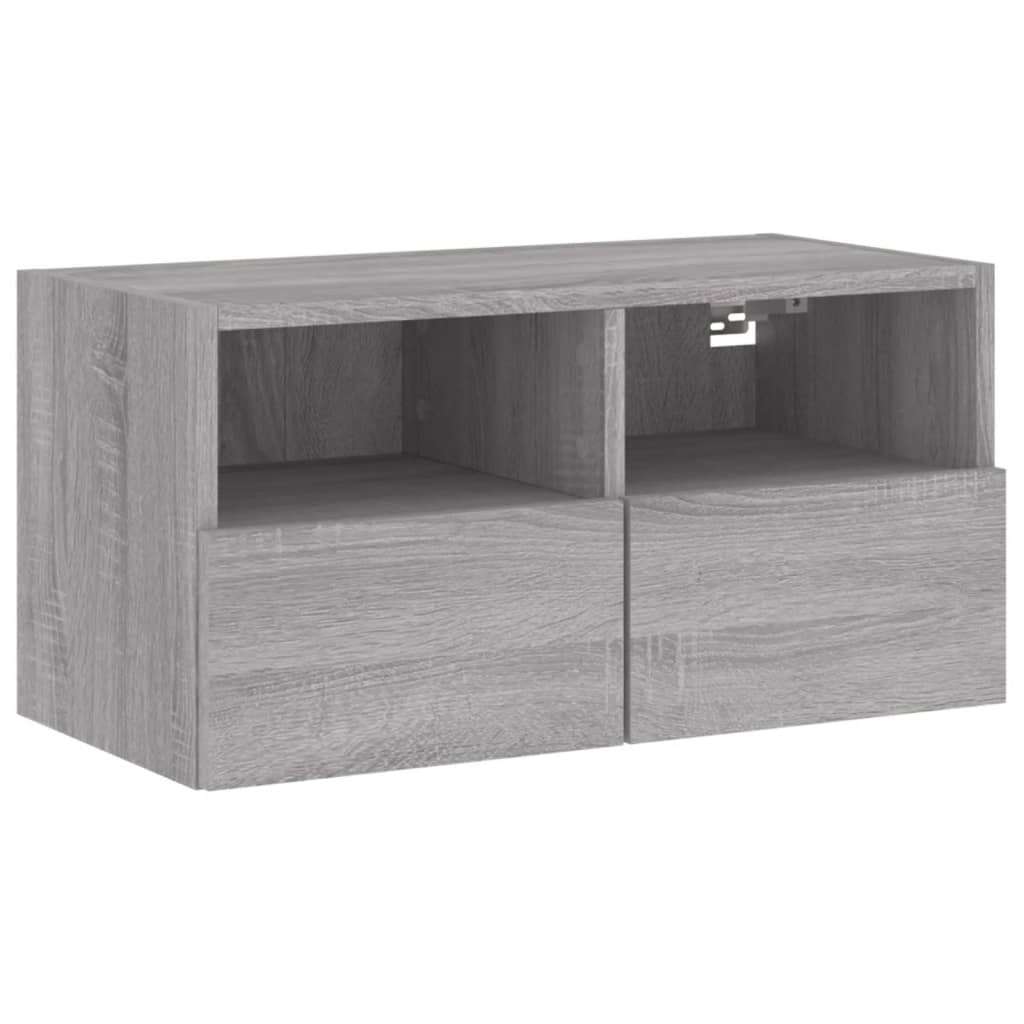 Väggmonterad Tv-Bänk 60X30X30 Cm Konstruerat Trä