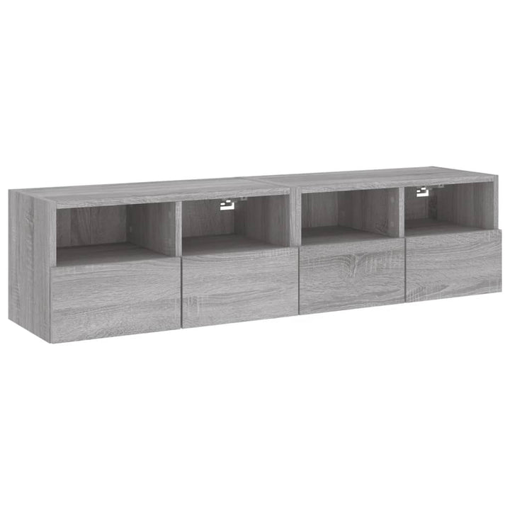 Väggmonterad Tv-Bänk 2 St 60X30X30Cm Konstruerat Trä