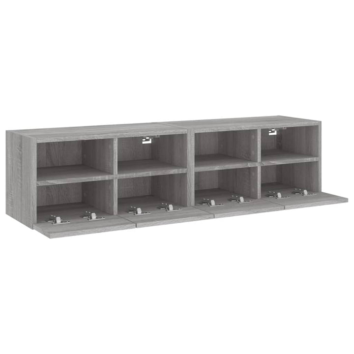 Väggmonterad Tv-Bänk 2 St 60X30X30Cm Konstruerat Trä
