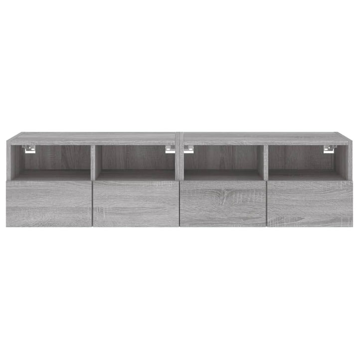 Väggmonterad Tv-Bänk 2 St 60X30X30Cm Konstruerat Trä