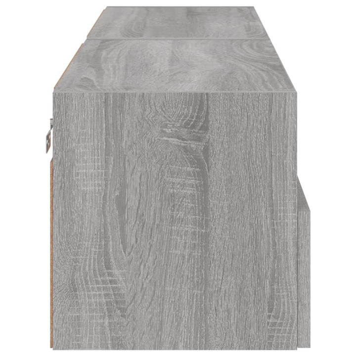 Väggmonterad Tv-Bänk 2 St 60X30X30Cm Konstruerat Trä