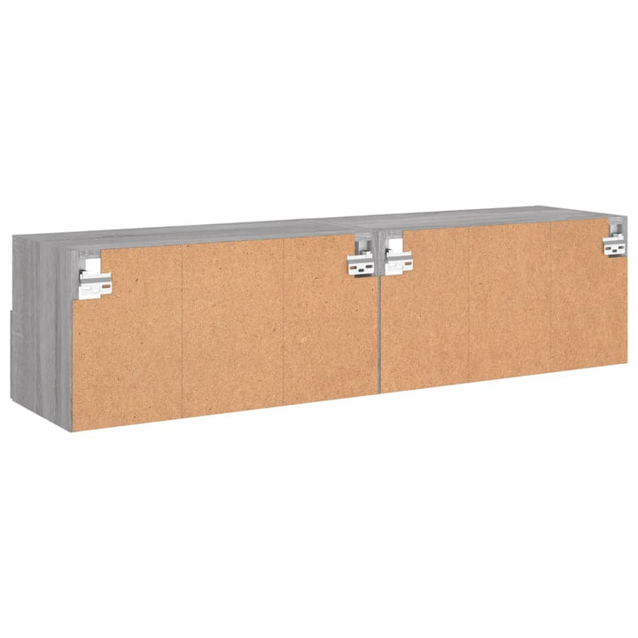 Väggmonterad Tv-Bänk 2 St 60X30X30Cm Konstruerat Trä