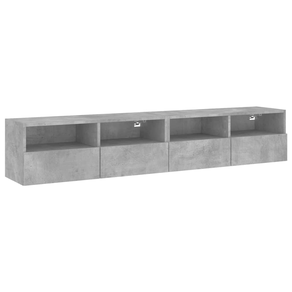 Väggmonterad Tv-Bänk 2 St 80X30X30 Cm Konstruerat Trä